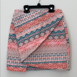 Zara Aztec Skirt Asymmetrical